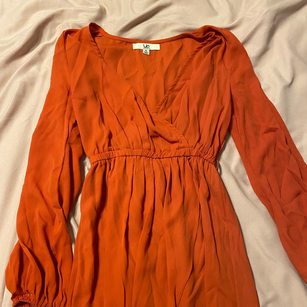 Flowy orange dress